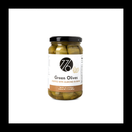 Green Olives Stuffed with Almond in Brine 370ml